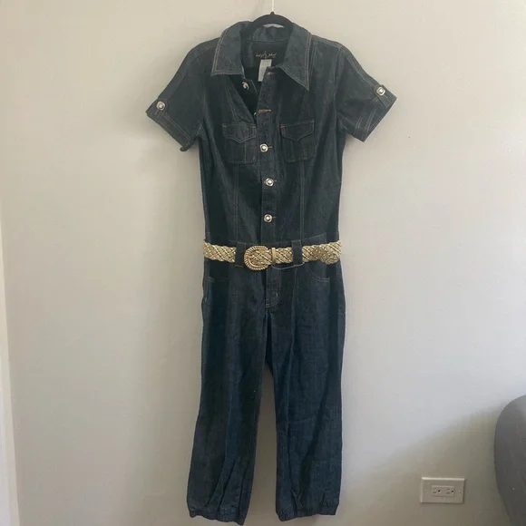 Baby phat denim jumpsuit hotsell